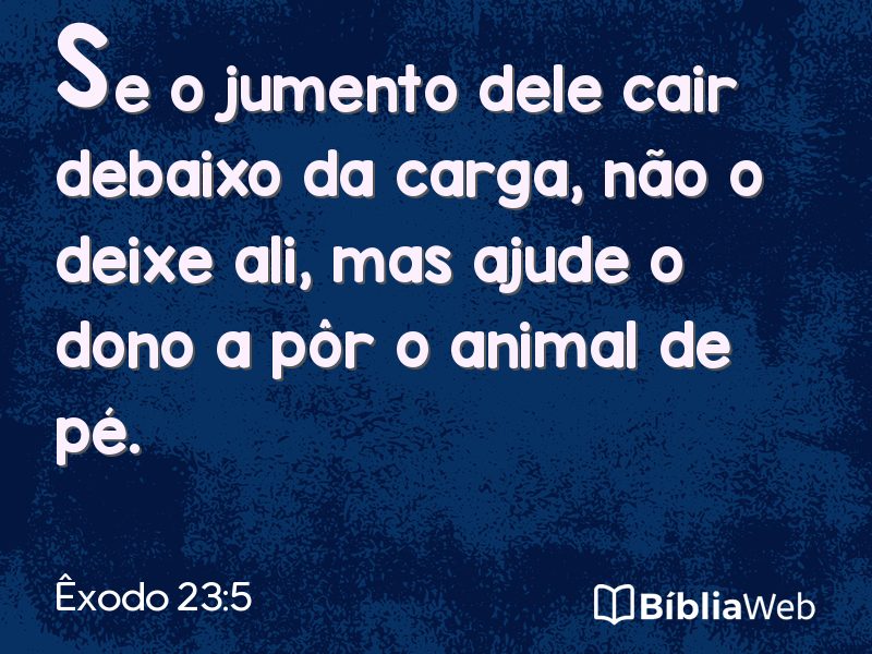 Êxodo 23:5 em imagem para compartilhar