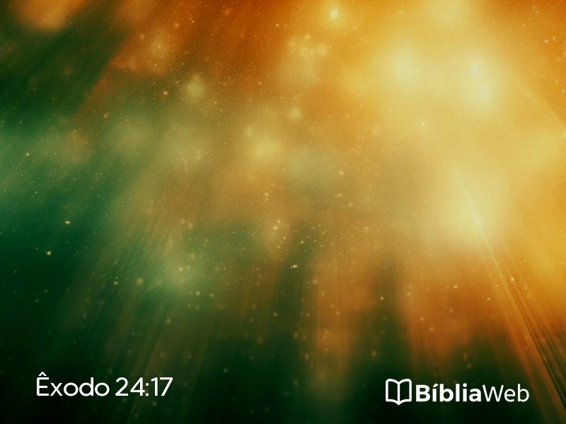 Êxodo 24:17 em imagem para compartilhar