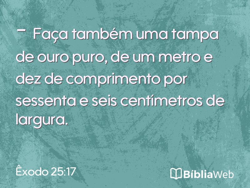 Êxodo 25:17 em imagem para compartilhar