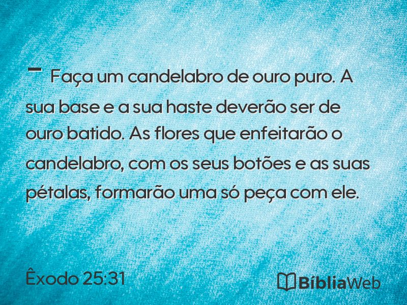 Êxodo 25:31 em imagem para compartilhar