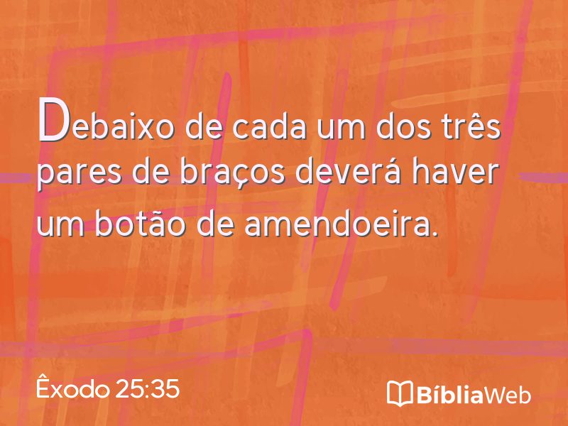 Êxodo 25:35 em imagem para compartilhar