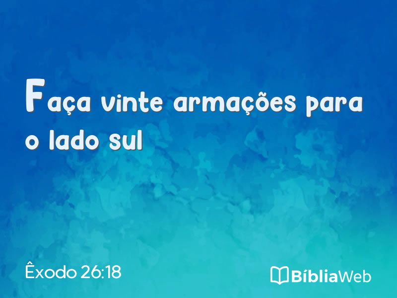 Êxodo 26:18 em imagem para compartilhar