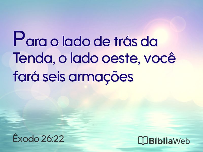 Êxodo 26:22 em imagem para compartilhar