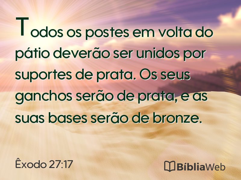 Êxodo 27:17 em imagem para compartilhar