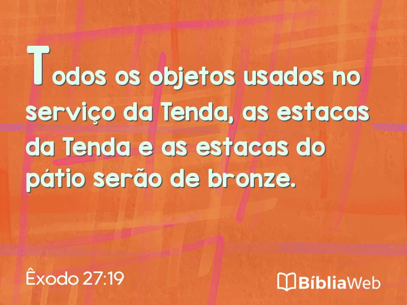 Êxodo 27:19 em imagem para compartilhar