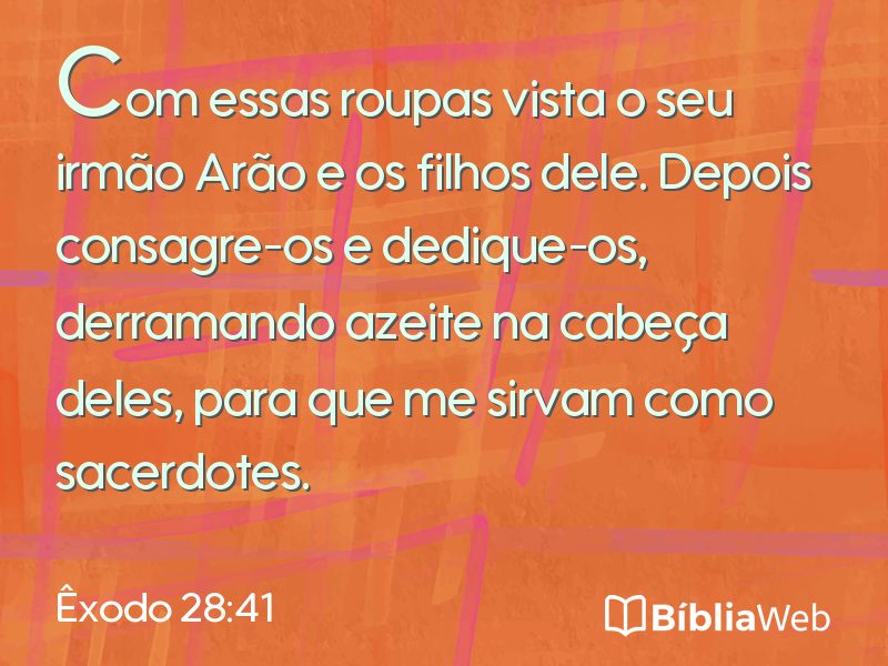 Êxodo 28:41 em imagem para compartilhar