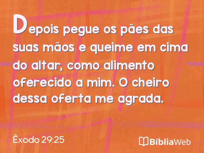 Êxodo 29:25 em imagem para compartilhar