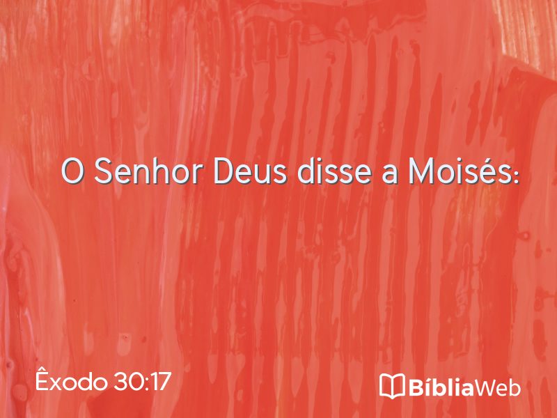 Êxodo 30:17 em imagem para compartilhar
