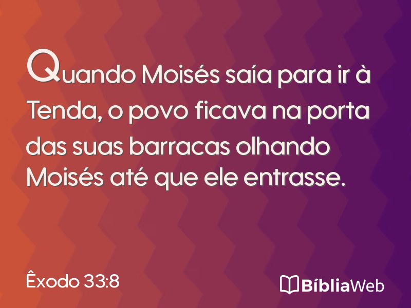 Êxodo 33:8 em imagem para compartilhar
