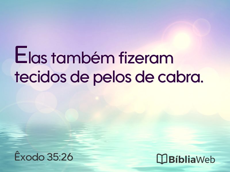 Êxodo 35:26 em imagem para compartilhar