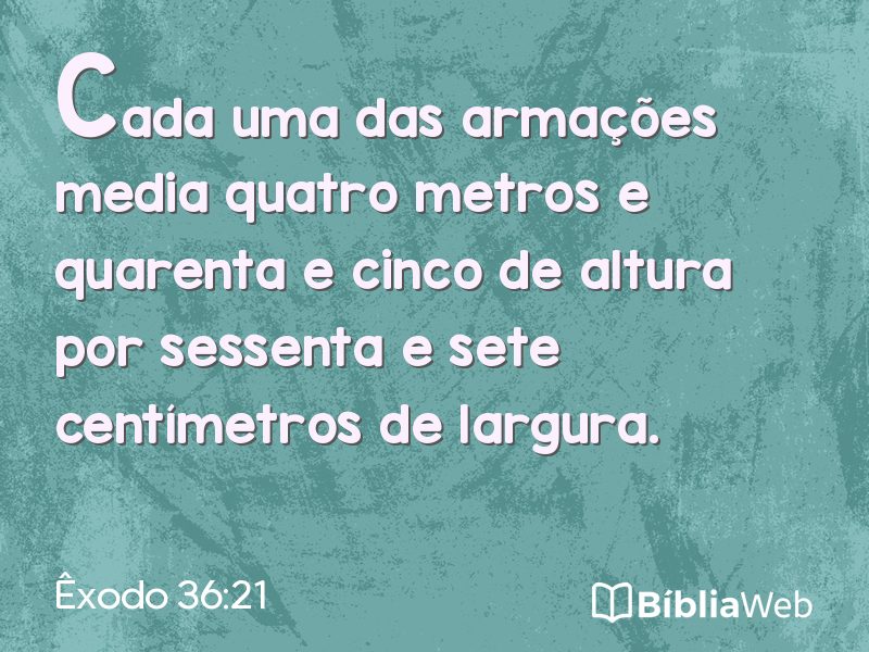Êxodo 36:21 em imagem para compartilhar