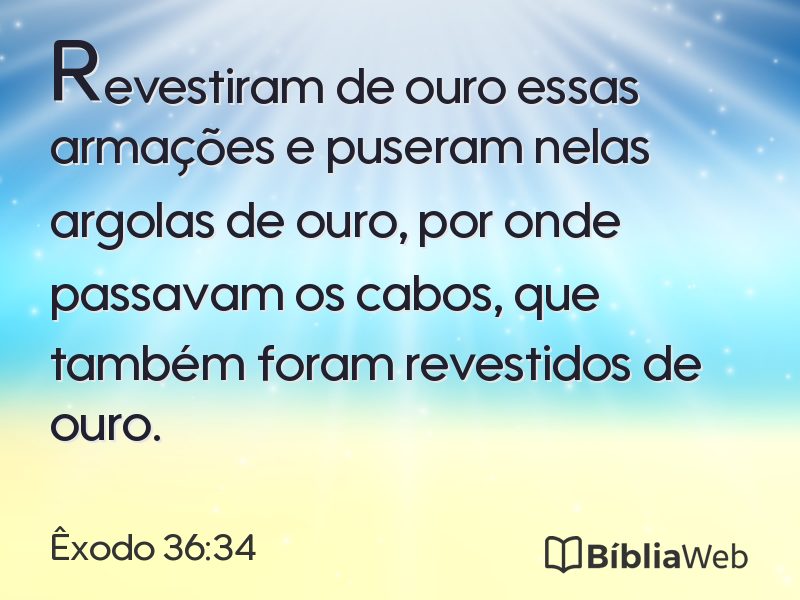 Êxodo 36:34 em imagem para compartilhar