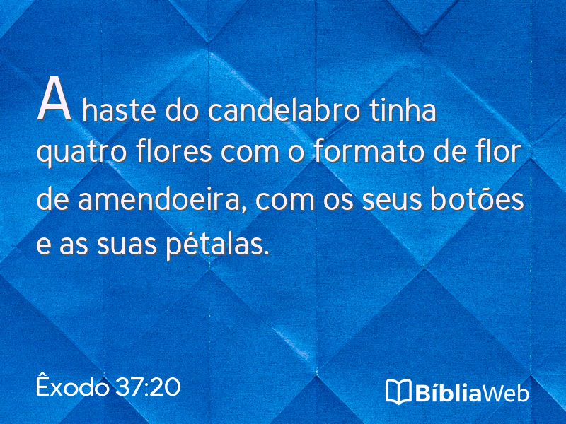 Êxodo 37:20 em imagem para compartilhar