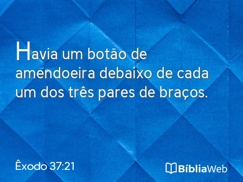 Êxodo 37:21 em imagem para compartilhar