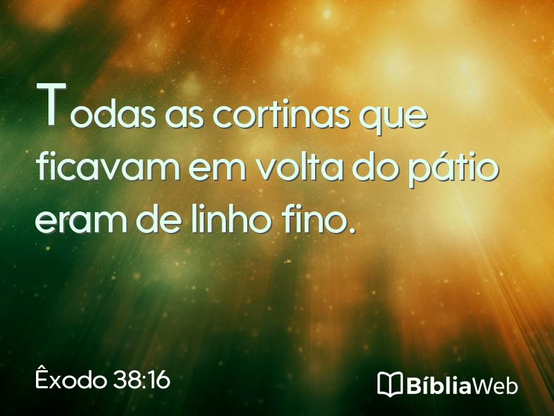Êxodo 38:16 em imagem para compartilhar