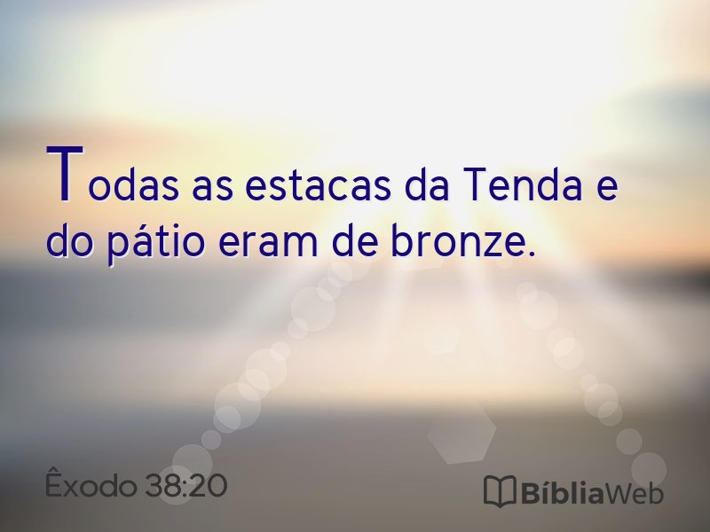 Êxodo 38:20 em imagem para compartilhar