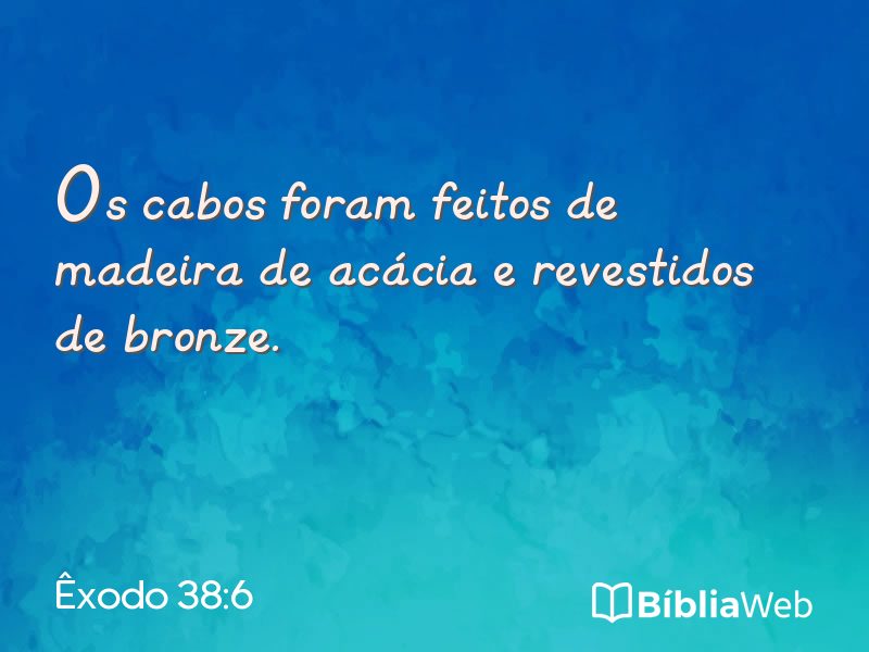 Êxodo 38:6 em imagem para compartilhar