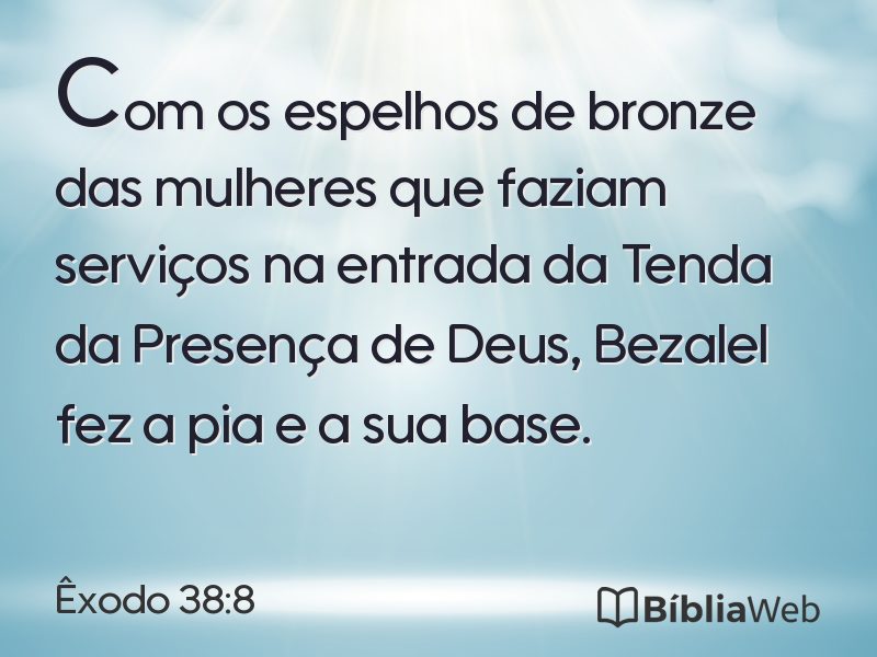 Êxodo 38:8 em imagem para compartilhar