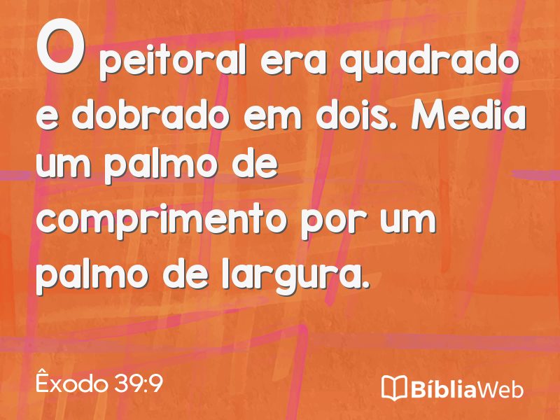 Êxodo 39:9 em imagem para compartilhar