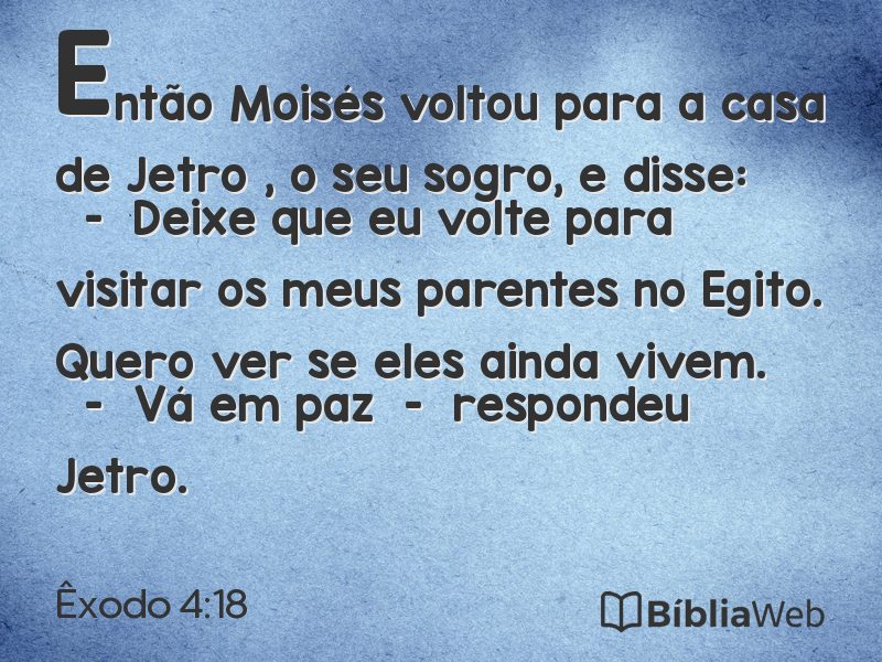 Êxodo 4:18 em imagem para compartilhar