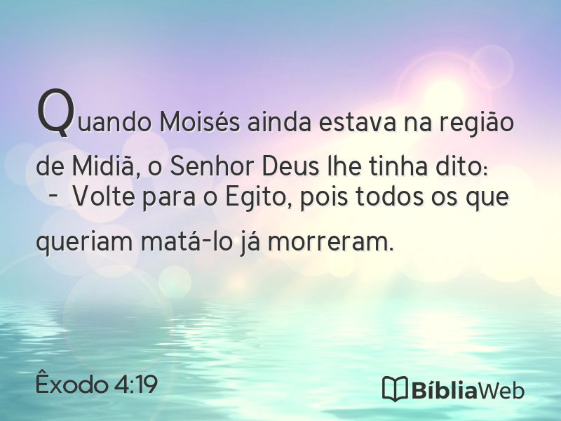 Êxodo 4:19 em imagem para compartilhar