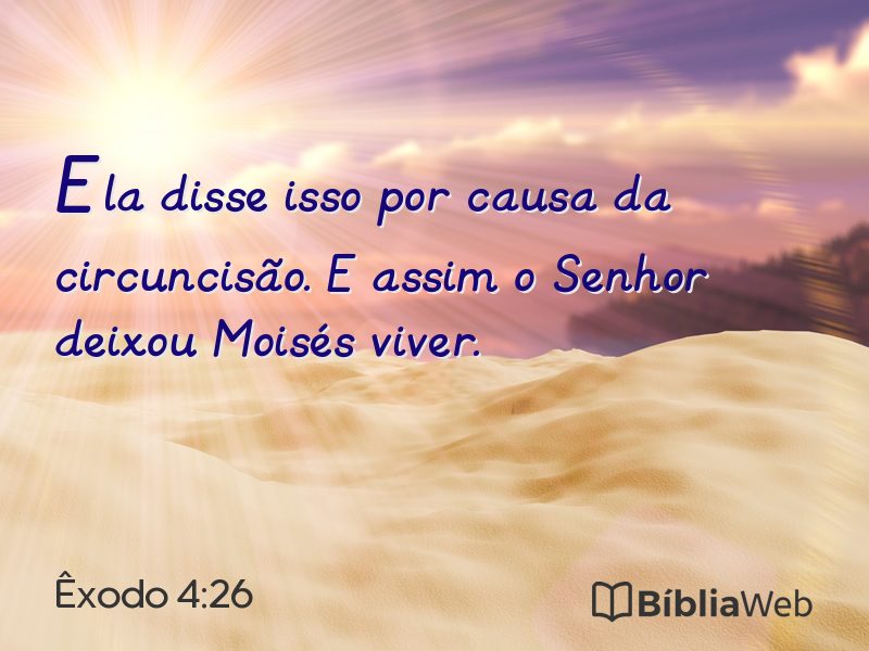 Êxodo 4:26 em imagem para compartilhar