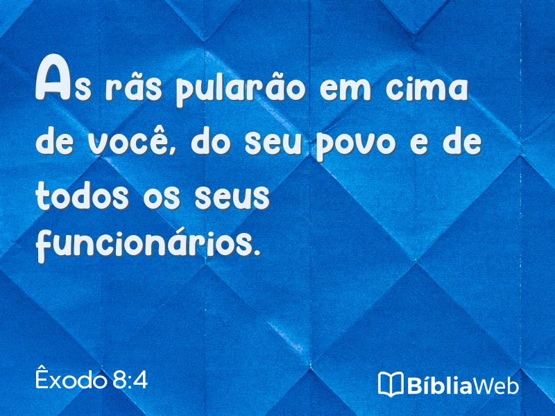 Êxodo 8:4 em imagem para compartilhar