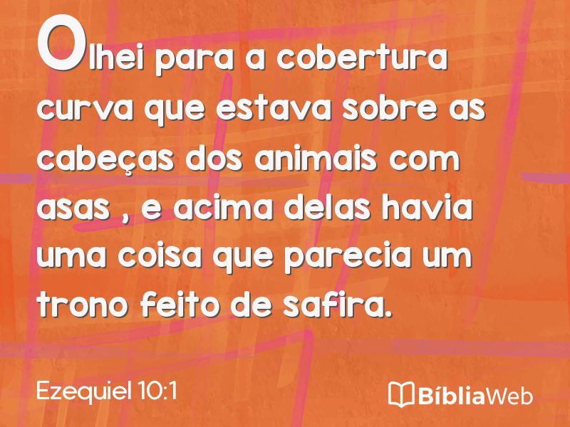 Ezequiel 10:1 em imagem para compartilhar
