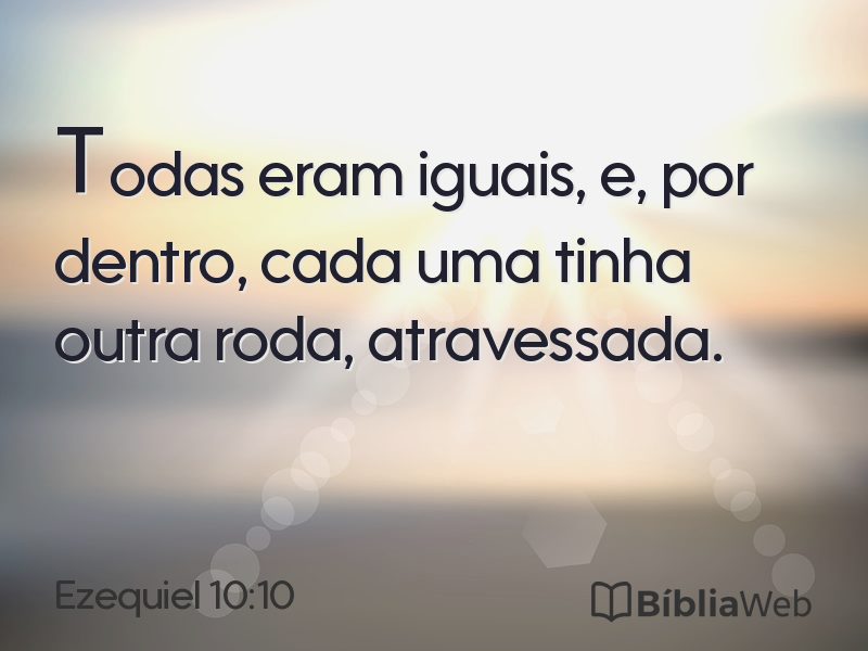 Ezequiel 10:10 em imagem para compartilhar