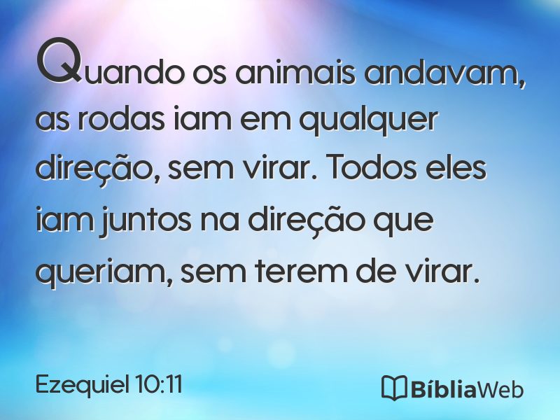 Ezequiel 10:11 em imagem para compartilhar