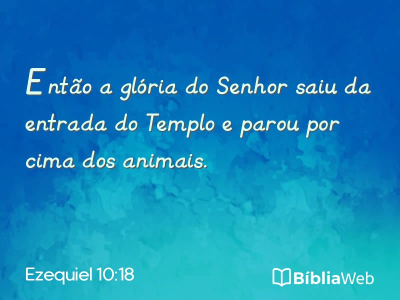 Ezequiel 10:18 em imagem para compartilhar