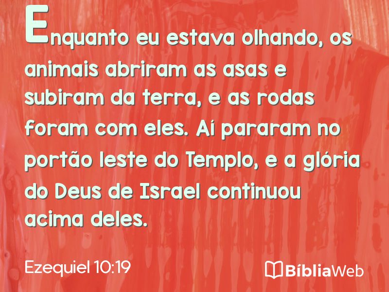 Ezequiel 10:19 em imagem para compartilhar