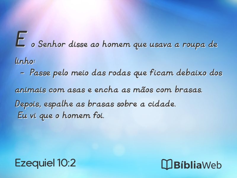 Ezequiel 10:2 em imagem para compartilhar