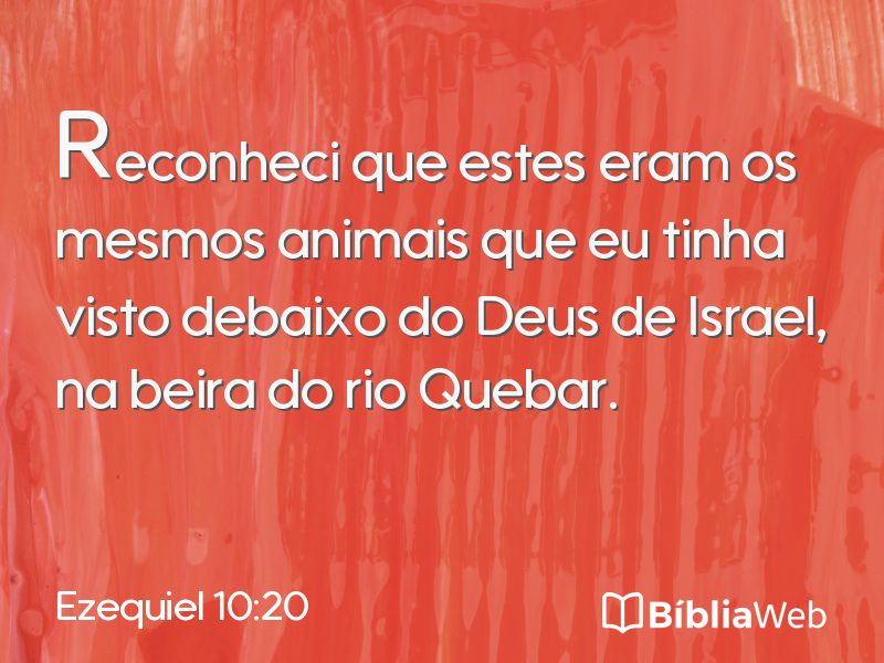 Ezequiel 10:20 em imagem para compartilhar