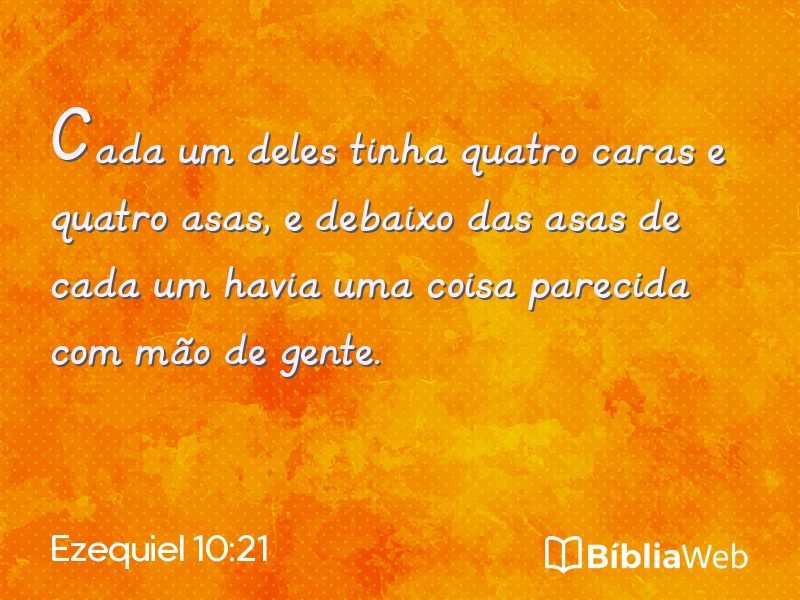 Ezequiel 10:21 em imagem para compartilhar