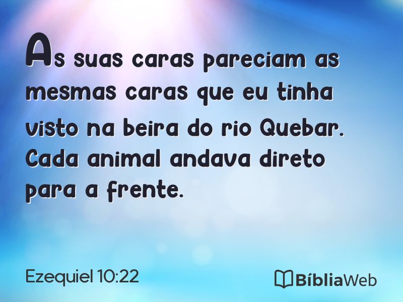 Ezequiel 10:22 em imagem para compartilhar