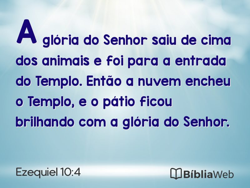 Ezequiel 10:4 em imagem para compartilhar