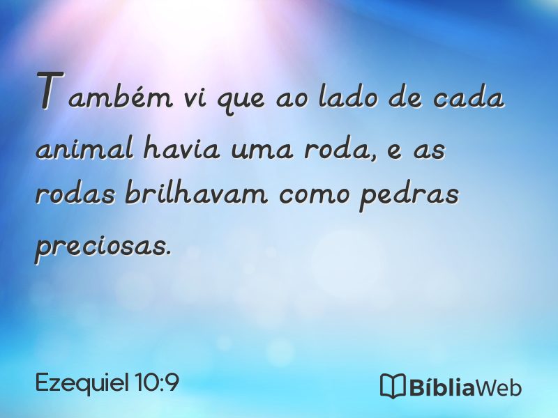 Ezequiel 10:9 em imagem para compartilhar