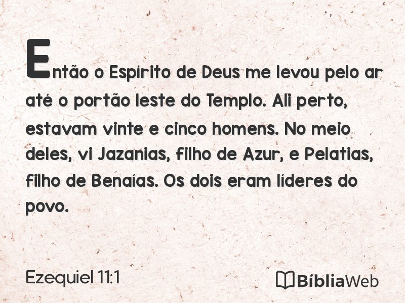 Ezequiel 11:1 em imagem para compartilhar
