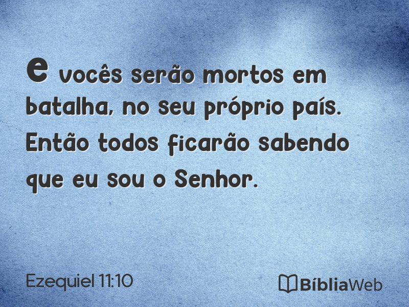 Ezequiel 11:10 em imagem para compartilhar