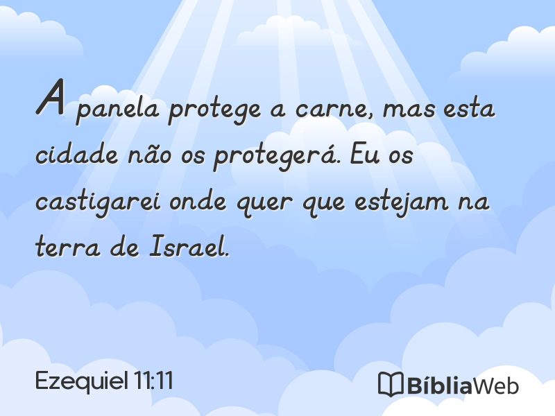 Ezequiel 11:11 em imagem para compartilhar