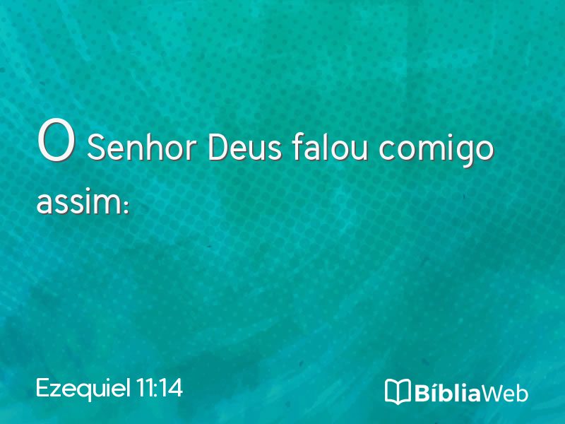 Ezequiel 11:14 em imagem para compartilhar