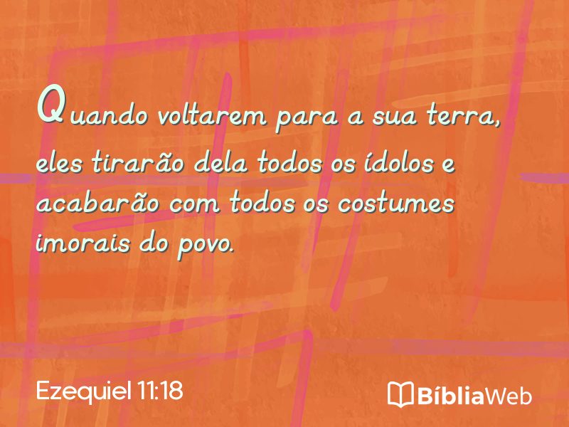 Ezequiel 11:18 em imagem para compartilhar