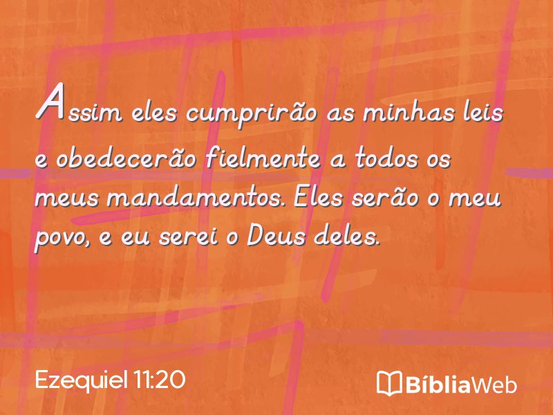 Ezequiel 11:20 em imagem para compartilhar