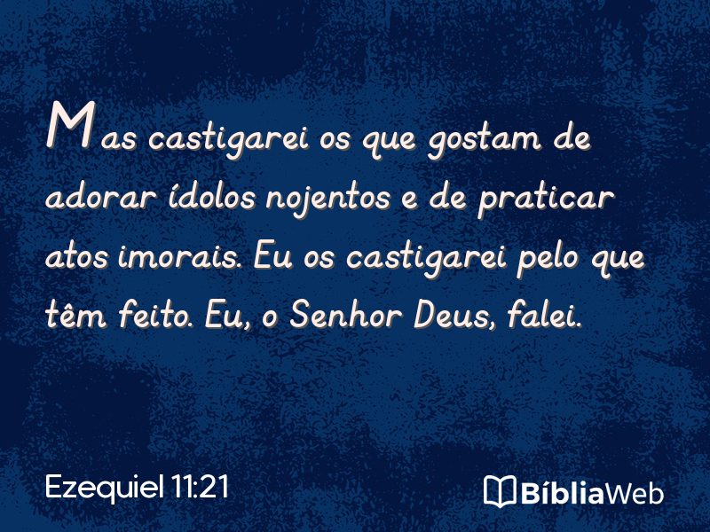 Ezequiel 11:21 em imagem para compartilhar