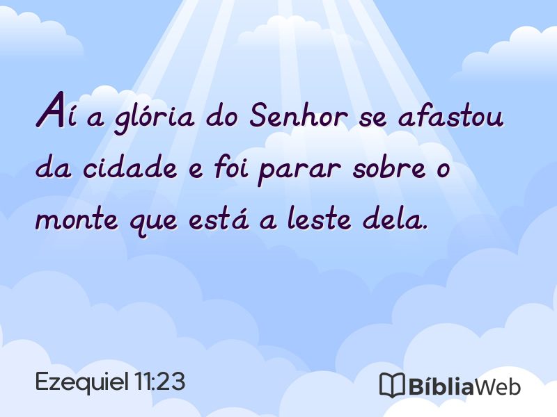 Ezequiel 11:23 em imagem para compartilhar