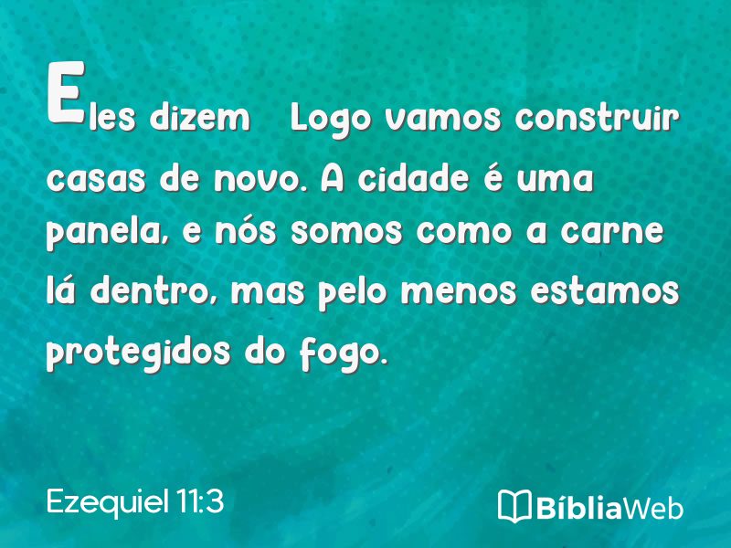 Ezequiel 11:3 em imagem para compartilhar