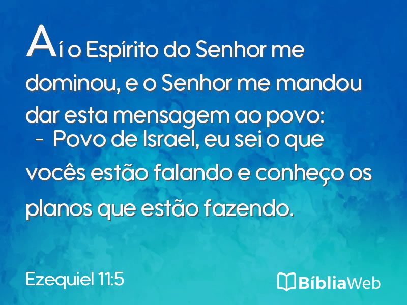 Ezequiel 11:5 em imagem para compartilhar