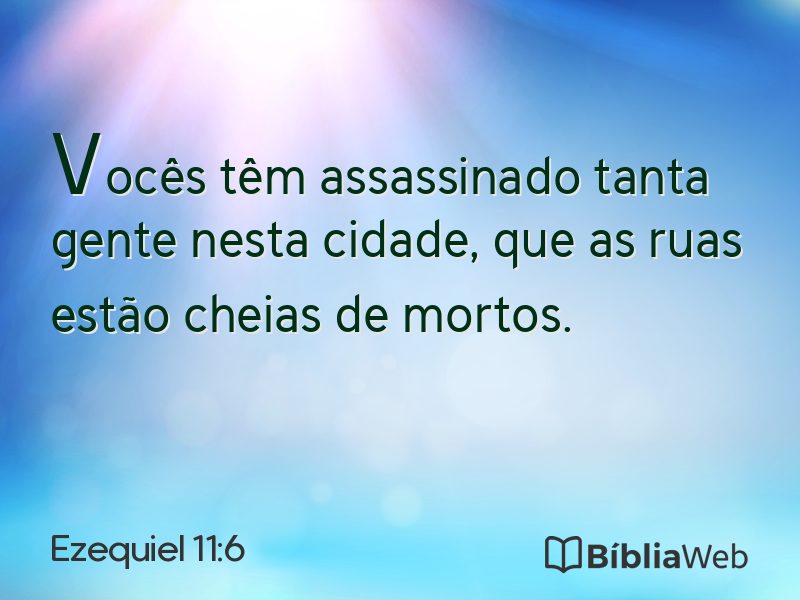 Ezequiel 11:6 em imagem para compartilhar
