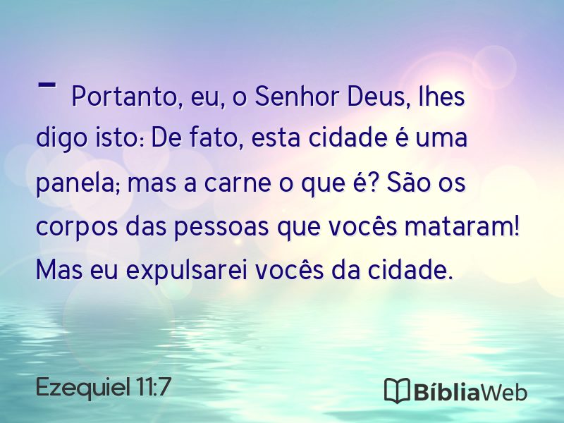 Ezequiel 11:7 em imagem para compartilhar